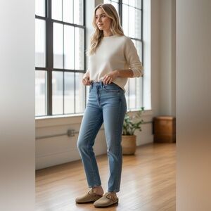 Hollister Curvy Ultra High Rise Mom Jeans Vintage Stretch Size 25